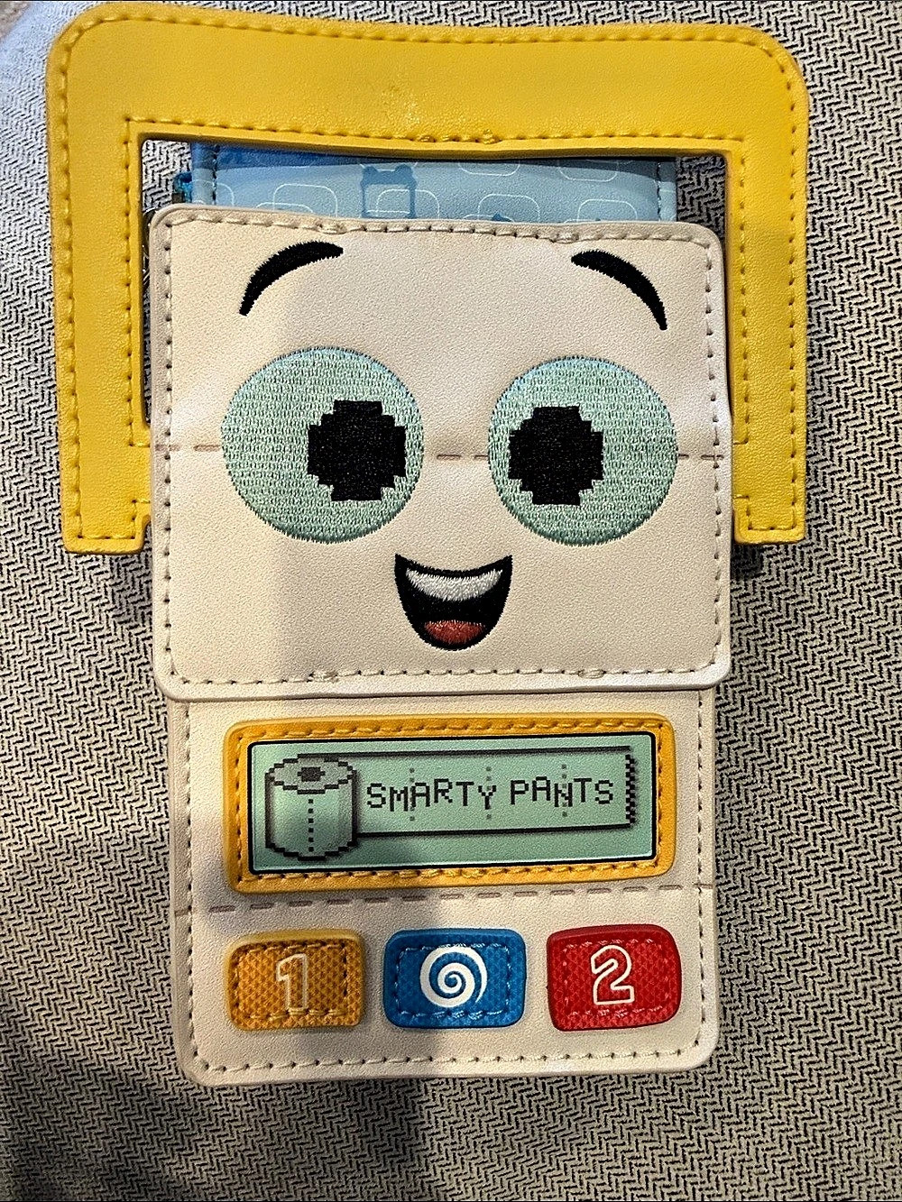 Loungefly Disney Pixar Toy Story 5 Smarty Pants Card Holder Yellow & Blue